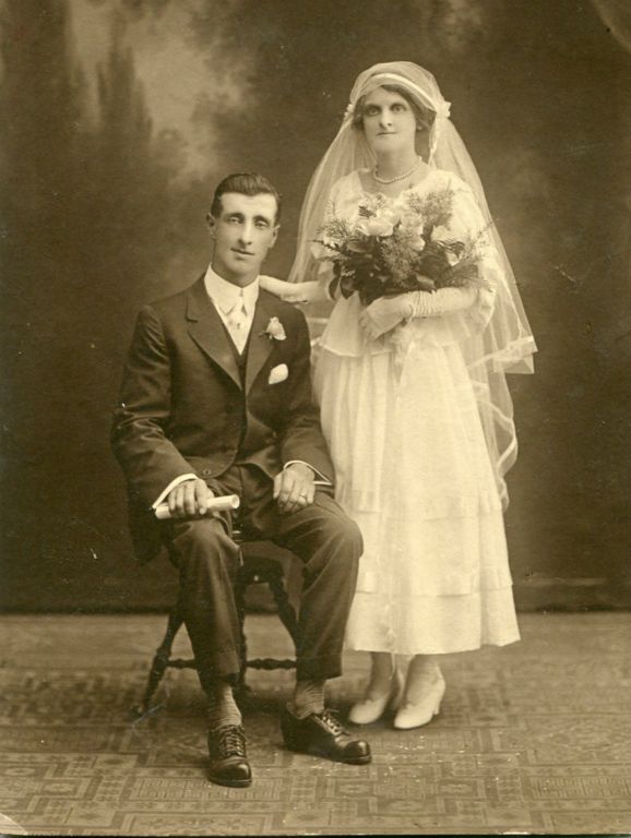 My paternal grandparents, wedding photo 1917